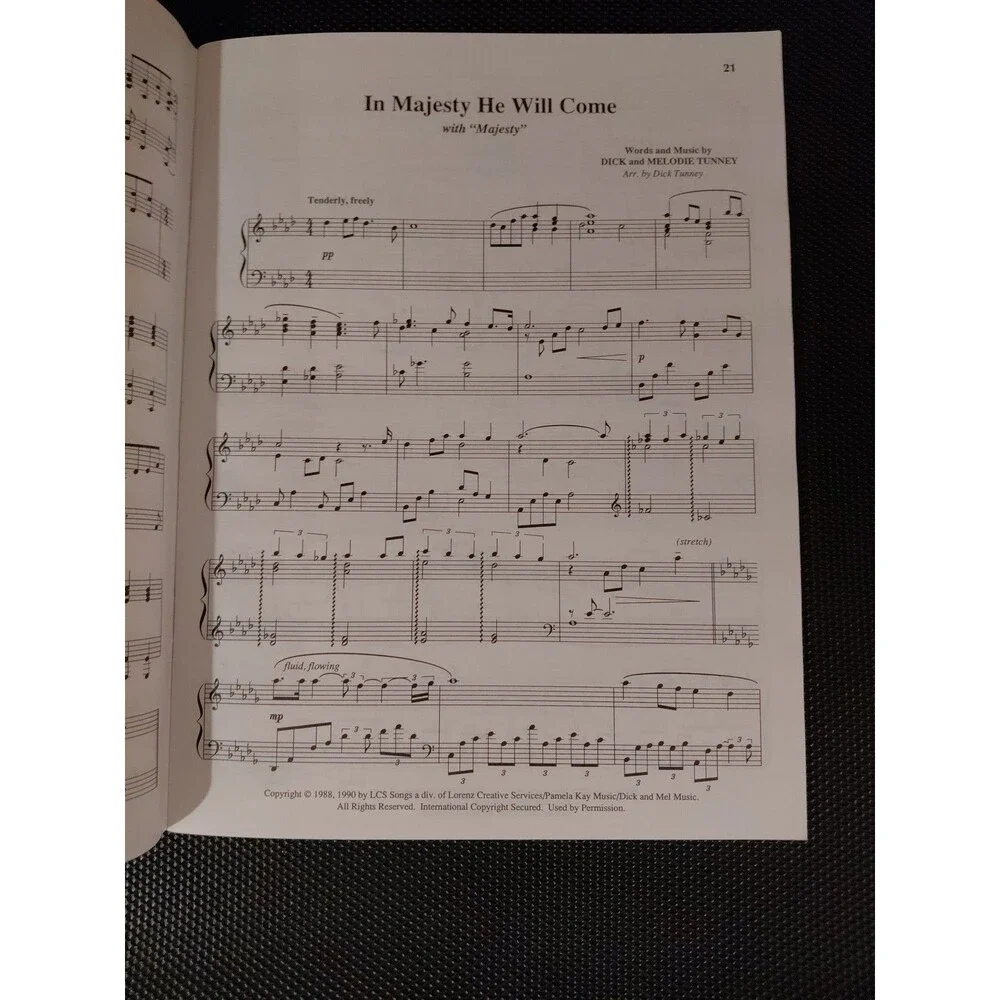 Sandi Patti Come Before Him Solo Piano Songbook Arranged by Dick Tunney 1990